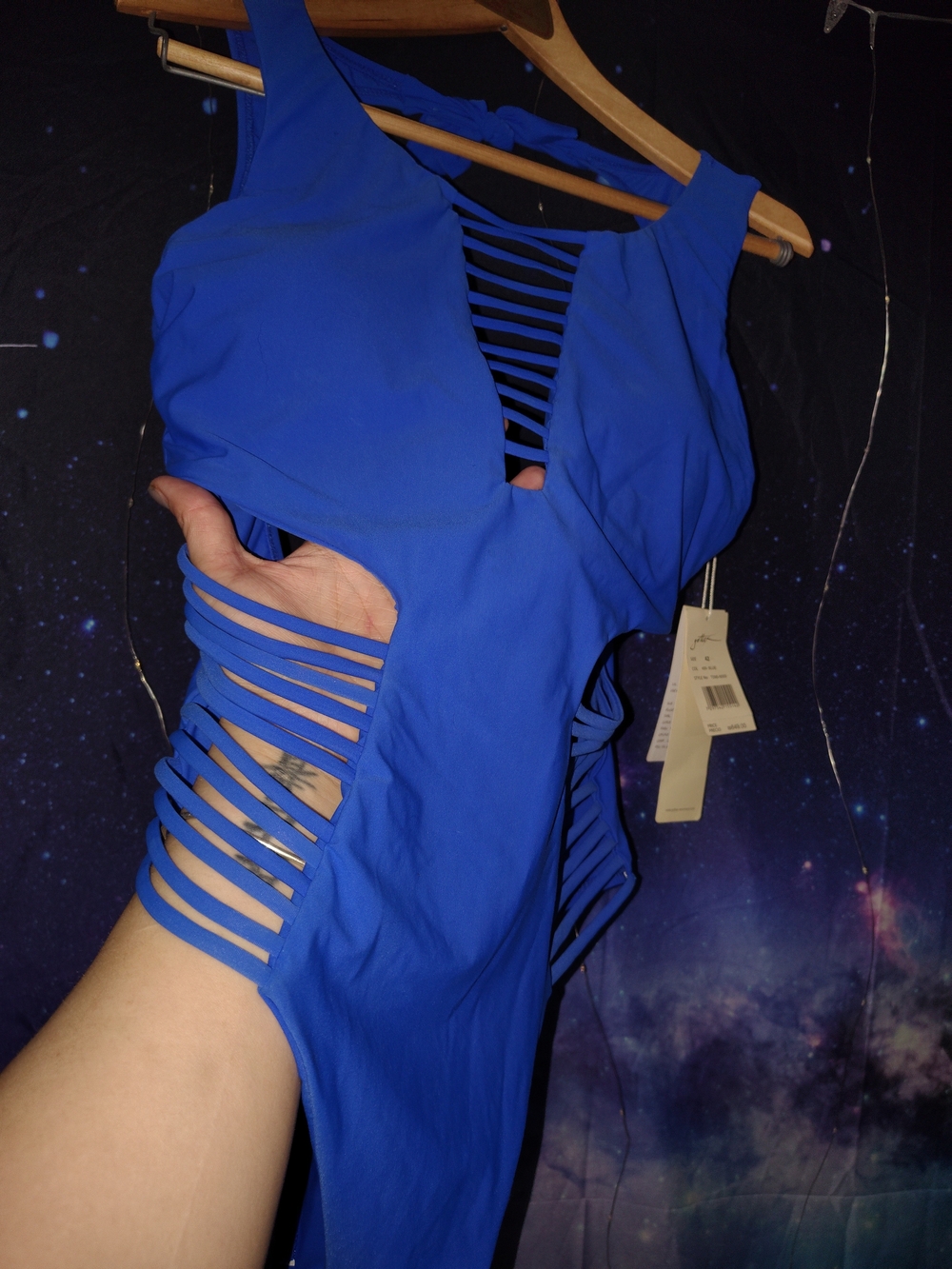 Gottex Electric Blue Cutout One-Piece Swimsuit - Picture 4 of 8